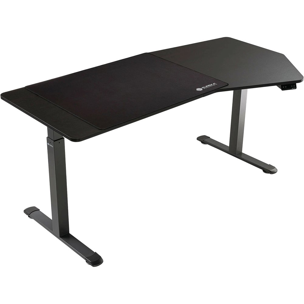 Изображение товара Компьютерный стол Eureka ERK-EDI-HTG-SW чёрный 177.8 см с матовой столешницей