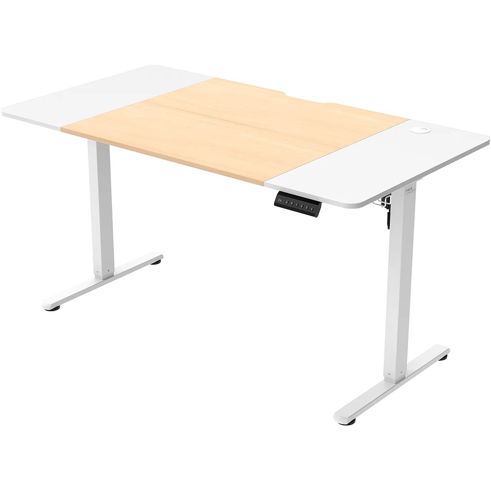 Изображение товара Компьютерный стол ZONE 51 e-Freeflow Light Wood-белый (Z51FFFLLWW4)