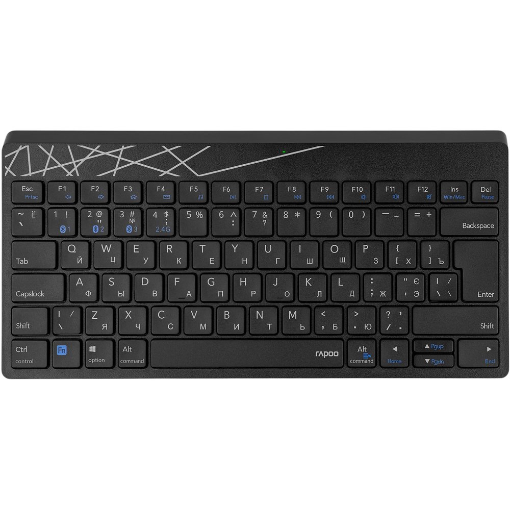 Изображение товара Клавиатура Rapoo K8000M-BL компактная беспроводная мембранная