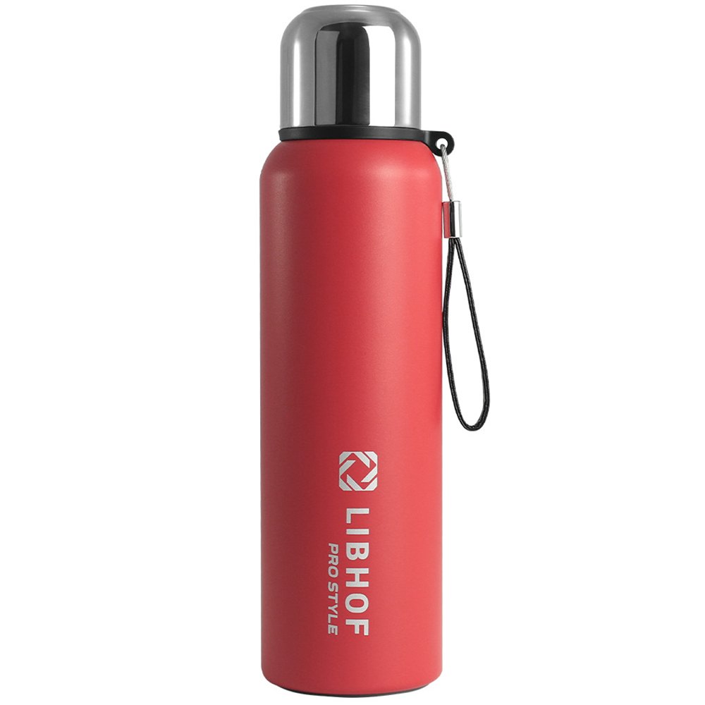 Изображение товара Термос Libhof TS-800 с кружкой 0.8 л нержавейка красный