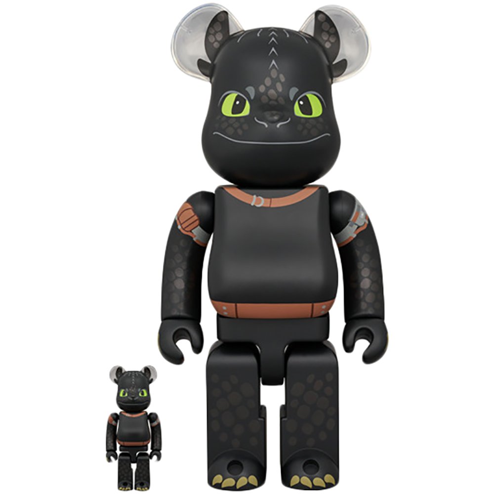 Изображение товара Фигура Bearbrick Medicom Toy Set Toothless 400% and 100%