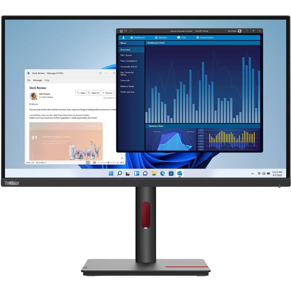 Изображение товара Монитор Lenovo T27p-30 4K UHD с быстрым откликом 4 мс Изображение товара Монитор Lenovo T27p-30 4K UHD с быстрым откликом 4 мс