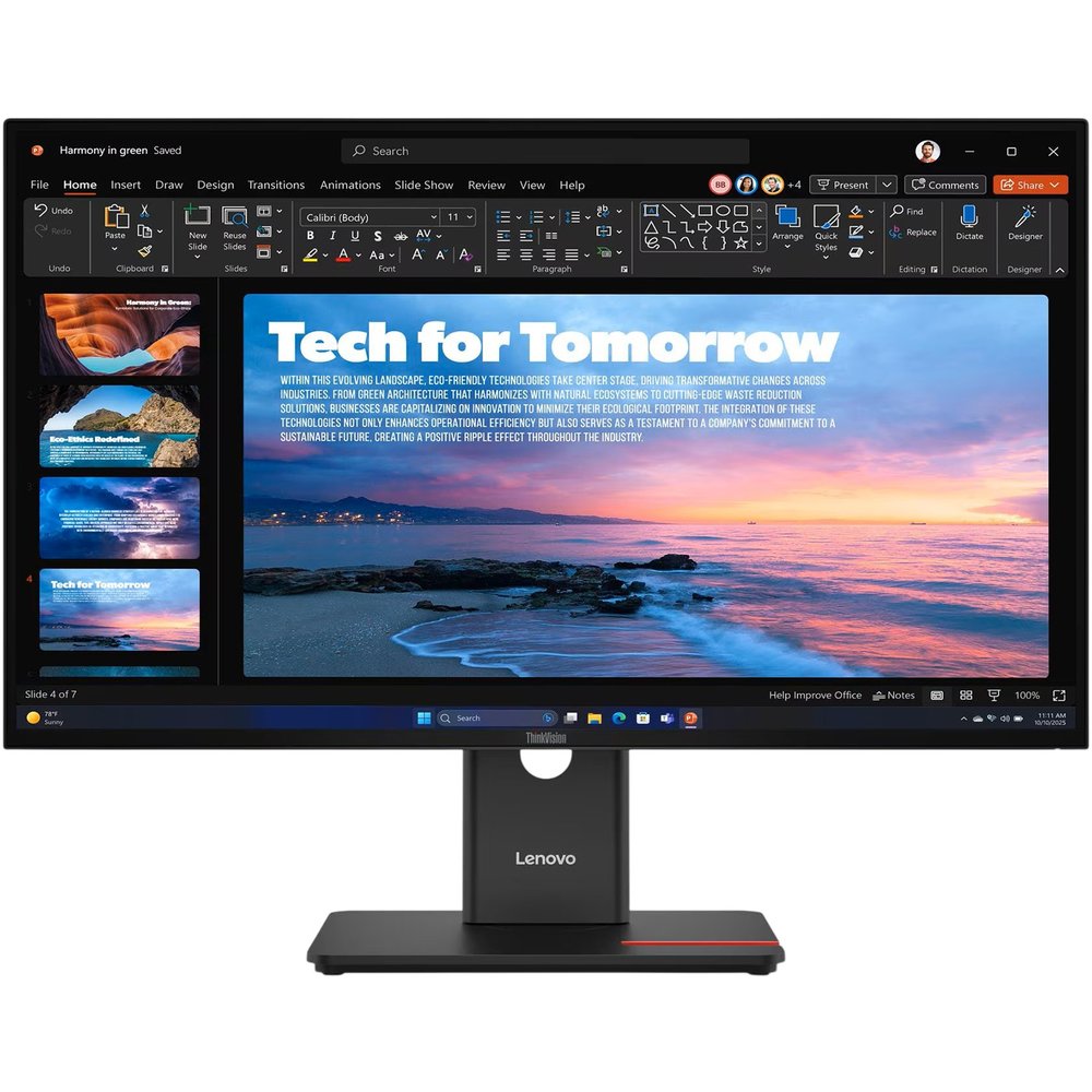 Изображение товара Монитор Lenovo T27QD-40 27" с высокой четкостью 2560x1440, 120 Гц