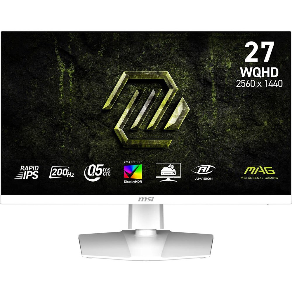 Изображение товара Геймерский монитор MSI MAG 274QRFW E20 27" 2560x1440 0.5 мс 200 Гц Изображение товара Геймерский монитор MSI MAG 274QRFW E20 27" 2560x1440 0.5 мс 200 Гц