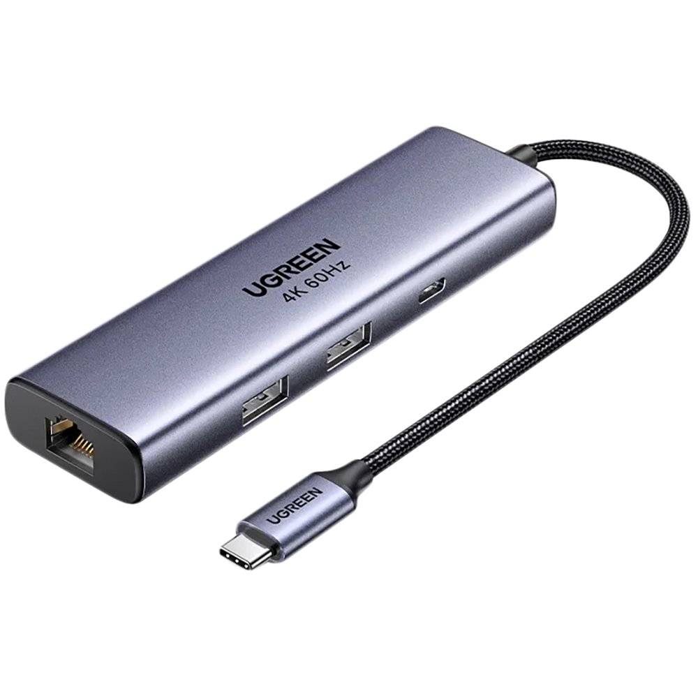 Изображение товара USB-разветвитель Ugreen CM512 6 в 1 серый (75643)