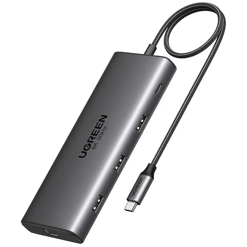 Изображение товара USB-разветвитель Ugreen CM639 Revodok Pro 10 в 1 серый (15534) Изображение товара USB-разветвитель Ugreen CM639 Revodok Pro 10 в 1 серый (15534)