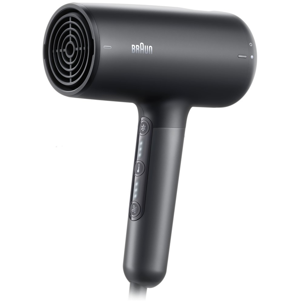 Изображение товара Фен Braun BRHD425E мощностью 2100 Вт с 3 скоростями и двумя насадками Изображение товара Фен Braun BRHD425E мощностью 2100 Вт с 3 скоростями и двумя насадками