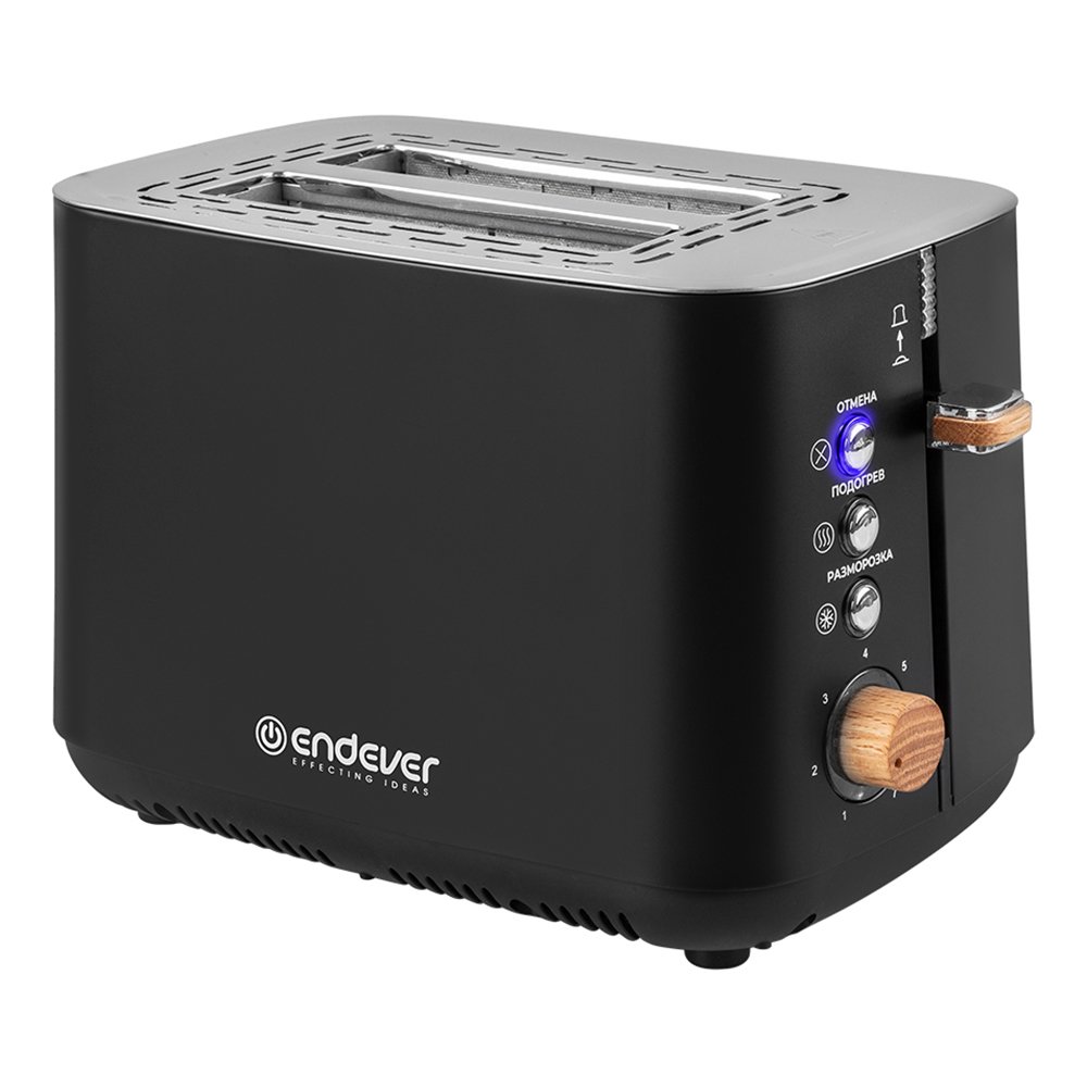 Изображение товара Электрический тостер Endever Skyline ST-124 с 2 отделениями и регулятором поджаривания Изображение товара Электрический тостер Endever Skyline ST-124 с 2 отделениями и регулятором поджаривания