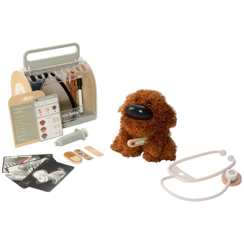 Изображение товара Игровой набор ветеринара Happy Baby Clinic Zoo (331974)