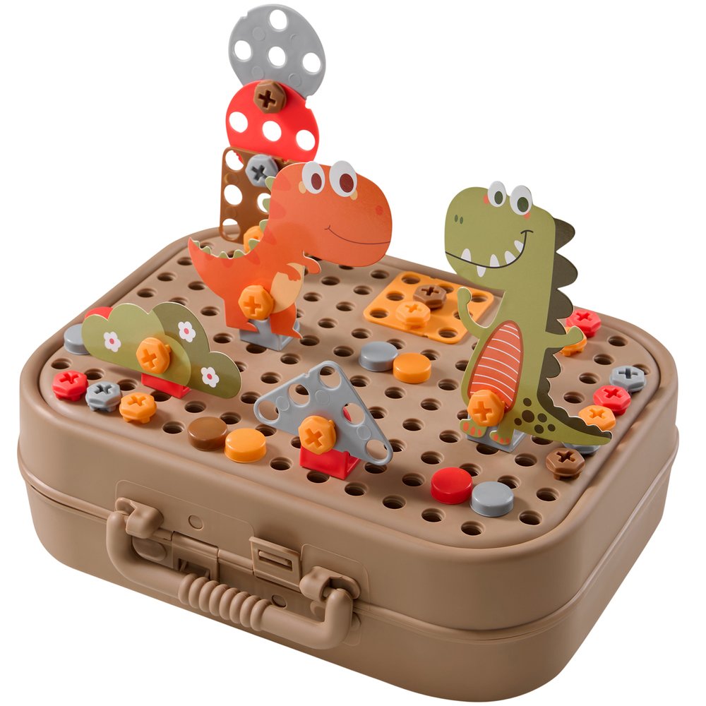 Изображение товара Конструктор детский с шуруповертом Happy Baby Dino Tool Kit (331984) Изображение товара Конструктор детский с шуруповертом Happy Baby Dino Tool Kit (331984)