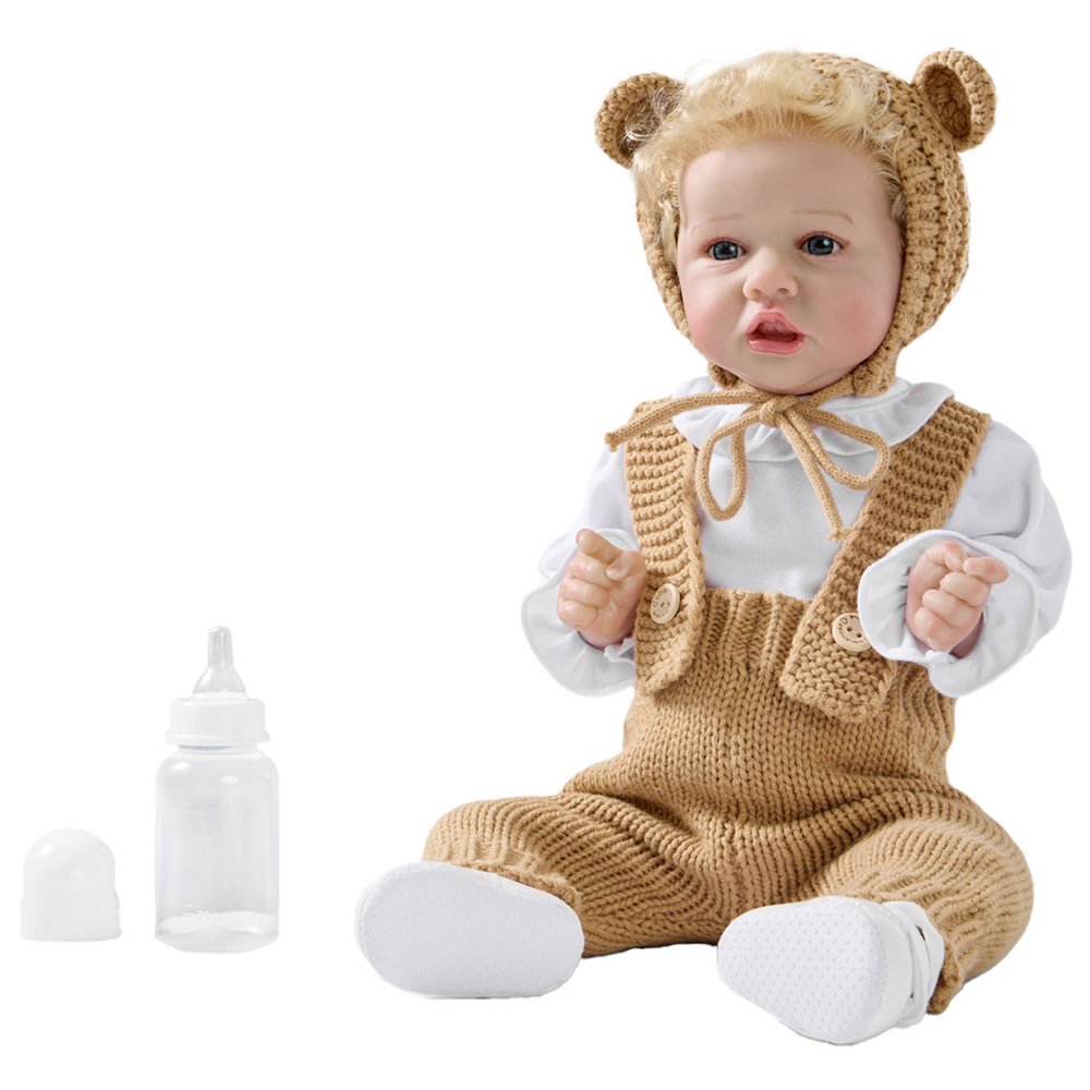 Изображение товара Кукла Happy Baby Sasha бежевый - реалистичная реборн кукла для детей 3+