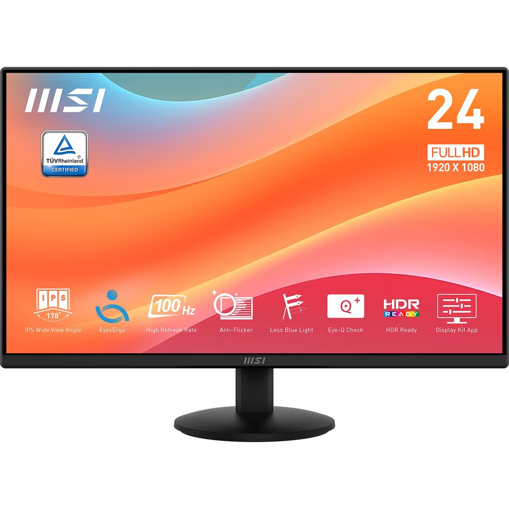 Изображение товара Монитор MSI PRO MP242L с быстрым откликом и яркой картинкой Изображение товара Монитор MSI PRO MP242L с быстрым откликом и яркой картинкой