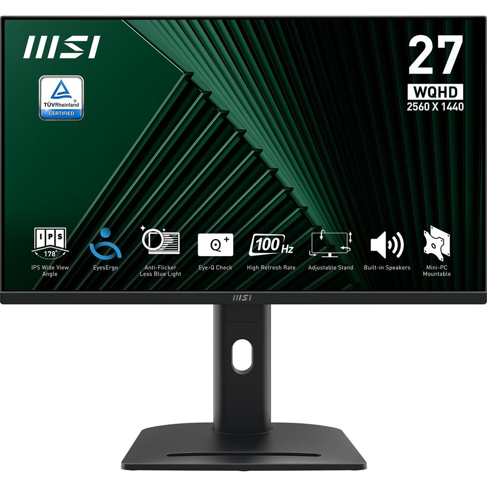 Изображение товара Монитор MSI PRO MP275QPG 27" 2560x1440 с быстрым откликом и частотой 100 Гц