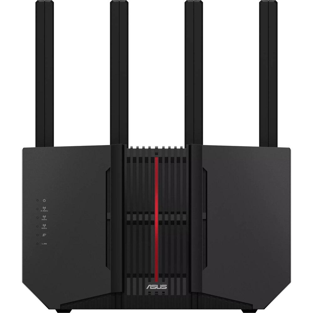 Изображение товара Роутер ASUS RT-BE92U Wi-Fi 6 с тройным диапазоном и высокой скоростью Изображение товара Роутер ASUS RT-BE92U Wi-Fi 6 с тройным диапазоном и высокой скоростью