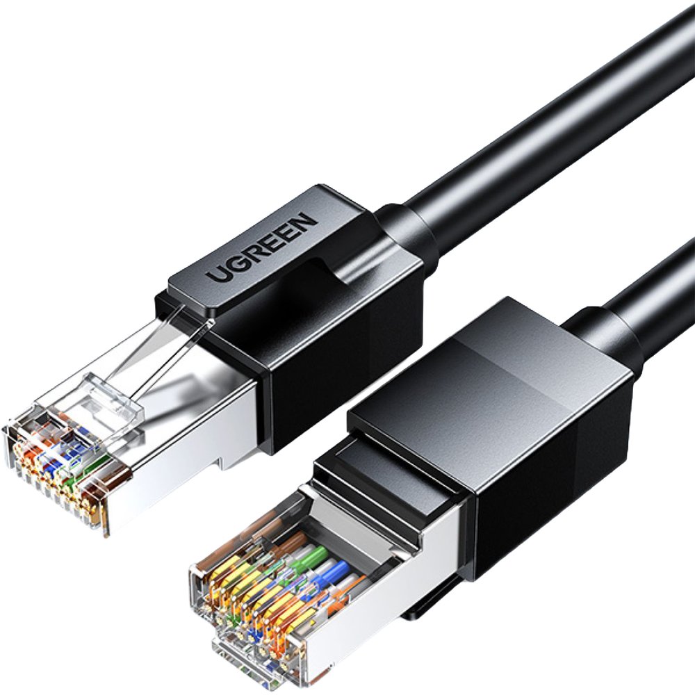 Изображение товара Кабель для компьютера Ugreen NW316 Cat6 F/UTP Ethernet Cable 1 м чёрный (55170) Изображение товара Кабель для компьютера Ugreen NW316 Cat6 F/UTP Ethernet Cable 1 м чёрный (55170)
