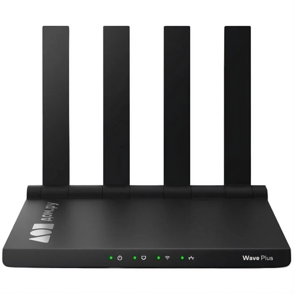 Изображение товара Роутер Дом.ру Wave Plus AX3000 чёрный Изображение товара Роутер Дом.ру Wave Plus AX3000 чёрный