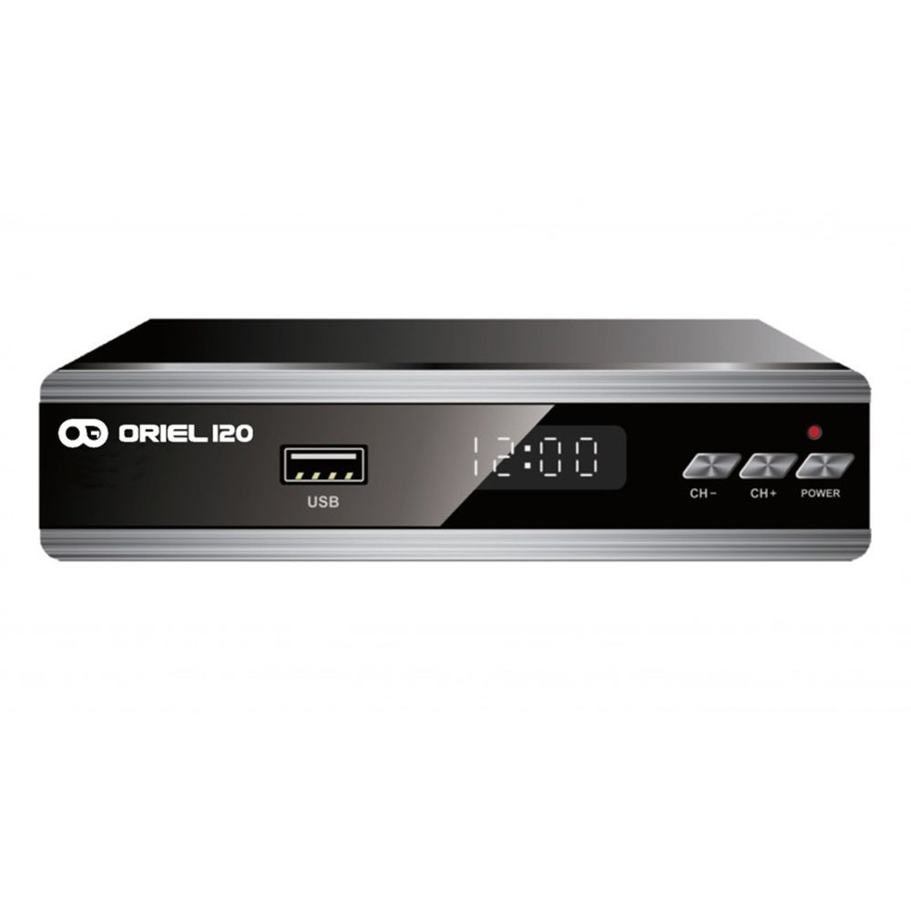 Приставка dvb tv. TV-тюнер Oriel 120d. DVB t2 ресивер Oriel 120. DVB t2 приставка Oriel. DVB-t2 приставка (ресивер) Oriel 120.