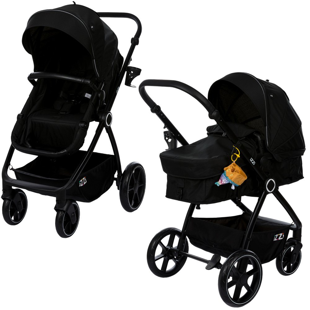 Изображение товара Детская коляска iZZi 2в1 чёрный (R770-2BL) Изображение товара Детская коляска iZZi 2в1 чёрный (R770-2BL)