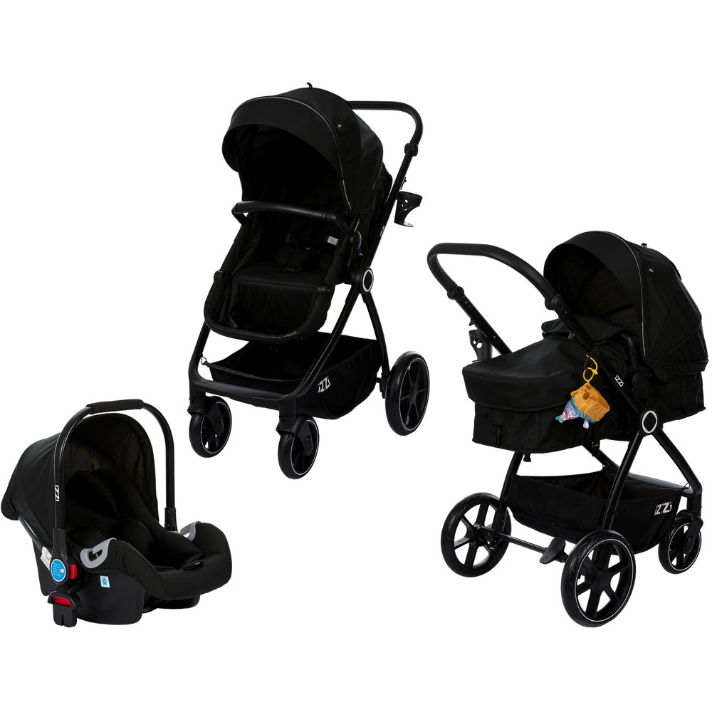 Изображение товара Детская коляска iZZi 3в1 чёрный (R770-3BL) Изображение товара Детская коляска iZZi 3в1 чёрный (R770-3BL)