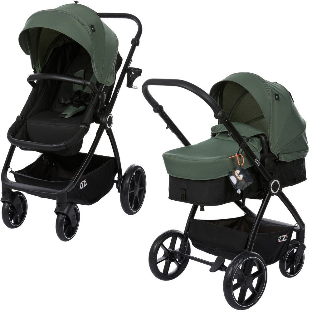 Изображение товара Детская коляска iZZi 2в1 оливковый (R770-2GR) Изображение товара Детская коляска iZZi 2в1 оливковый (R770-2GR)