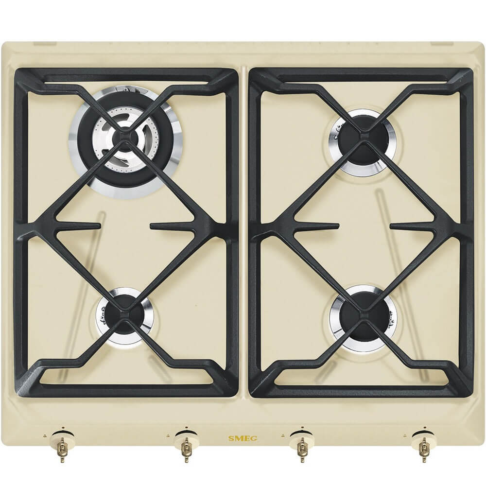 Изображение товара Газовая варочная поверхность Smeg SRV864POGH Coloniale бежевый цвет