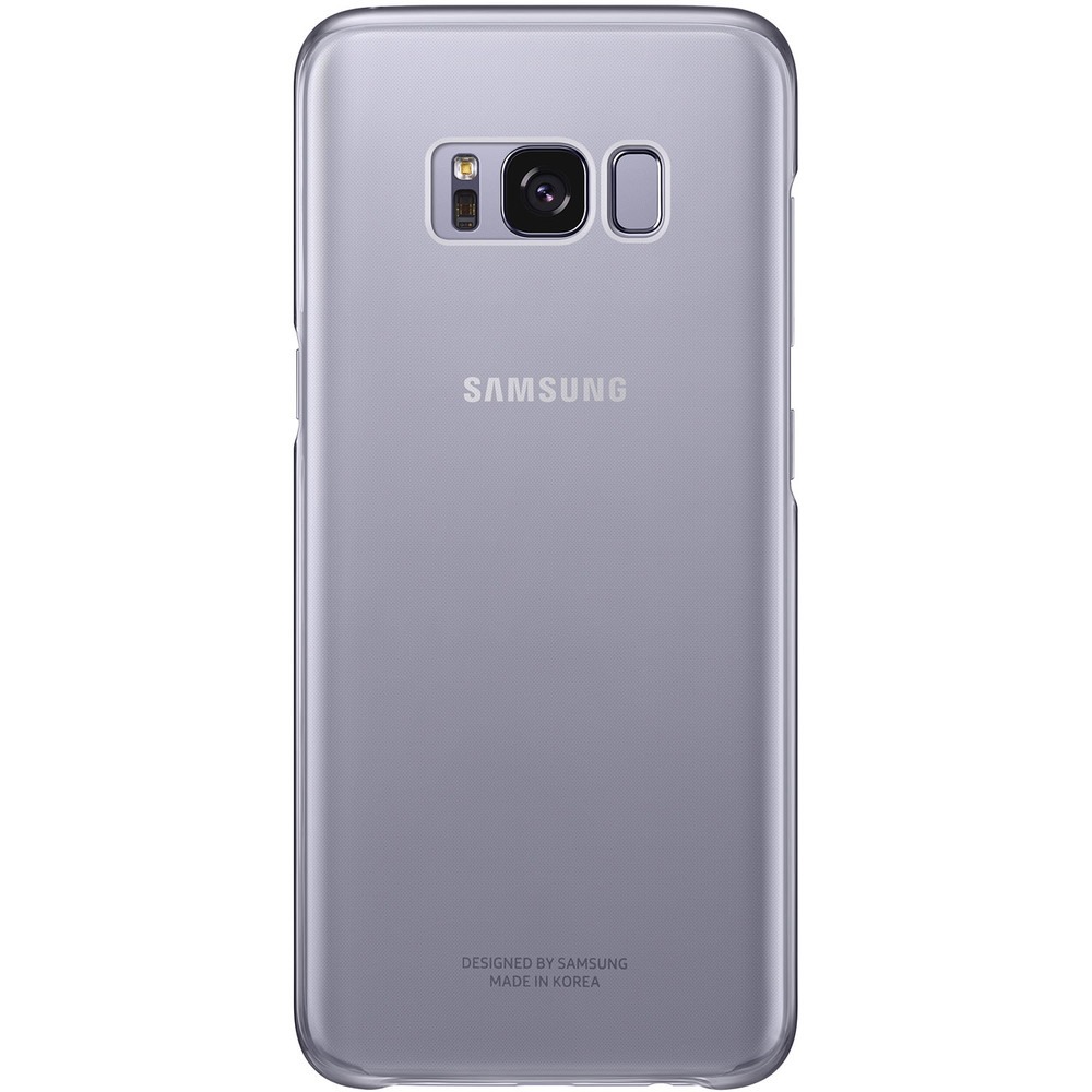 Чехол Samsung Clear Cover Galaxy S8, фиолетовый (EF-QG950CVEGRU)