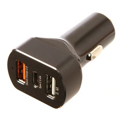 Red Line APD-3A Tech 2хUSB+USB Type-C 3 А, черный Red Line APD-3A Tech 2хUSB+USB Type-C 3 А, черный
