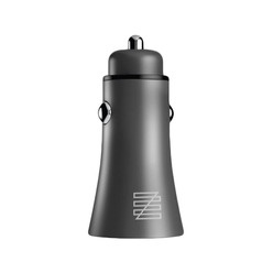 Lenzza Razzo Metallic Car Charger MFi 2 USB, графит LROCCMFI-GGRY Lenzza Razzo Metallic Car Charger MFi 2 USB, графит LROCCMFI-GGRY
