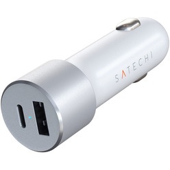 Satechi Car Charger 72W (USB Type-C), серебряный Satechi Car Charger 72W (USB Type-C), серебряный