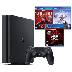 Sony PlayStation 4 1000 Gb + GTS, HZD, SpiderMan (CUH-2208B) Sony PlayStation 4 1000 Gb + GTS, HZD, SpiderMan (CUH-2208B)