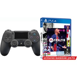 Sony Dualshock 4, v2 CUH-ZCT2EX Black - FIFA21 Sony Dualshock 4, v2 CUH-ZCT2EX Black - FIFA21