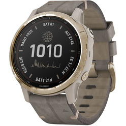 Garmin Fenix 6S Pro Solar Light Gold/Shale Suede Band (010-02409-26) Garmin Fenix 6S Pro Solar Light Gold/Shale Suede Band (010-02409-26)