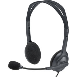 Изображение товара Компьютерная гарнитура Logitech Stereo Headset H111, серый (981-000593)