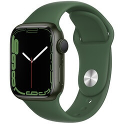 Apple Watch Series 7 41 мм зелёный, спортивный ремешок