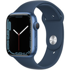 Apple Watch Series 7 45 мм синий, спортивный ремешок
