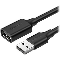 Изображение товара Кабель для компьютера Ugreen 10318 USB-А 5 м, чёрный