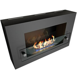 Изображение товара Камин ZeFire Orion 600, чёрный со стемалитом и стеклом