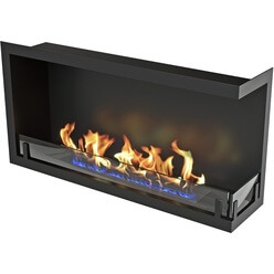 Изображение товара Камин ZeFire Standart 900 угловой правый, чёрный