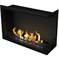 Изображение товара Камин ZeFire Standart 700 угловой правый, чёрный