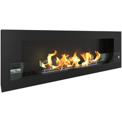 Изображение товара Камин ZeFire Orion 1200, чёрный со стеклом
