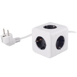 Изображение товара Удлинитель RocketSocket Cube Extended 1403, белый-серый (GNS1403)