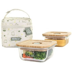 Изображение товара Контейнер для еды Miniland Pack-2-Go Ecosquare 89549