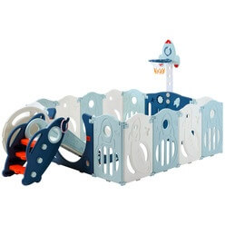 Изображение товара Детский манеж UNIX Kids Supreme Space 160x160 Blue