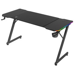 Изображение товара Компьютерный стол ZONE 51 Trine 140 RGB Black (Z51-T4R-BK)