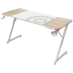 Изображение товара Компьютерный стол ZONE 51 Trine 140 RGB Wood/White (Z51-T4R-WD)