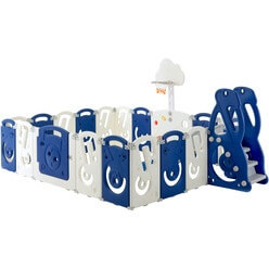 Изображение товара Детский манеж UNIX Kids Supreme Music 200x240 Blue