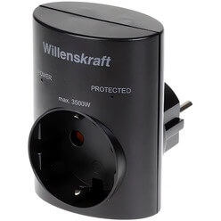 Изображение товара Сетевой фильтр Willenskraft 59001 (1х3500V, чёрный)