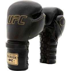 Изображение товара Премиальные тренировочные перчатки на шнуровке UFC 14 Oz Black UHK-75045