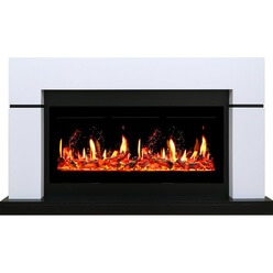 Изображение товара Камин Royal Flame Lindos (Белый с чёрным) + 5D V-ART 40