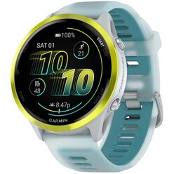 Изображение товара Смарт-часы Garmin Forerunner 570 47 мм Amp Yellow Aluminium/Translucent Whitestone/Turquoise (010-02971-01)